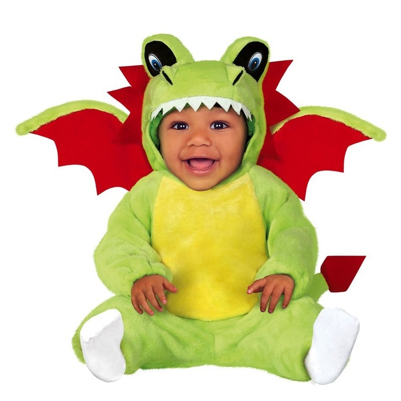 Sweet dragon plush costume for babies 80-86