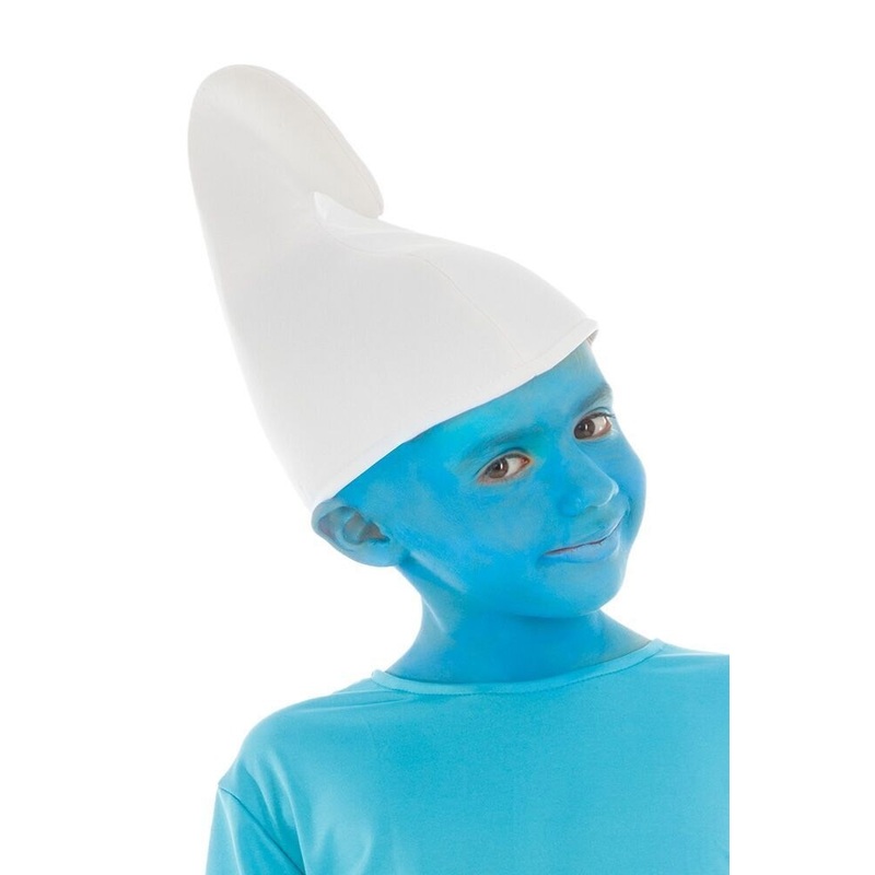 White Smurf kids hat