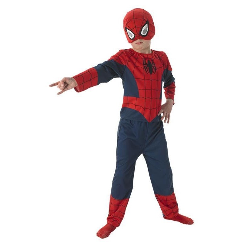 3-piece Spiderman children's costume premium S