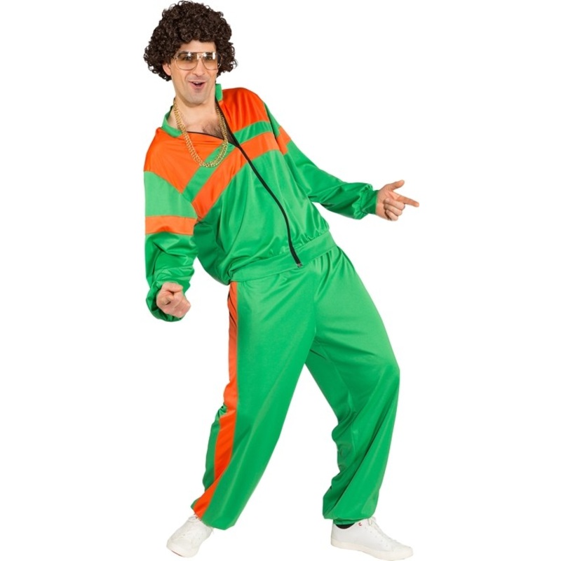 80s retro jogger in green-orange 48-52