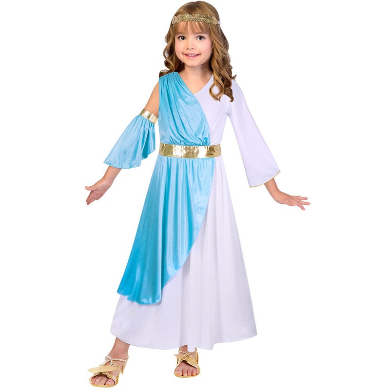 Antique beauty girl costume blue
