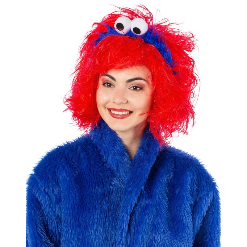 Blue Monster Eyes Plush Headband