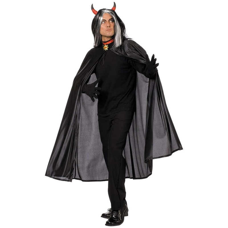 Classic black transparent man's cape 50