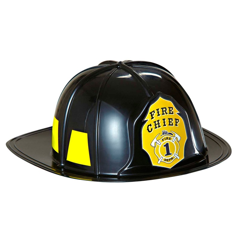 Fire chief black fire helmet