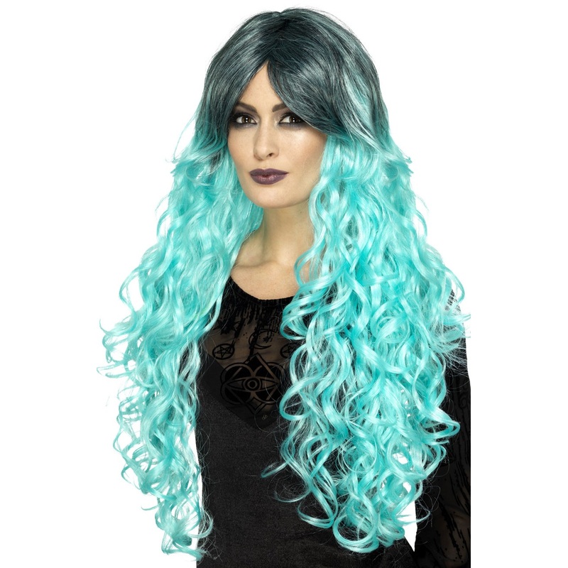 Funky ombre wig turquoise