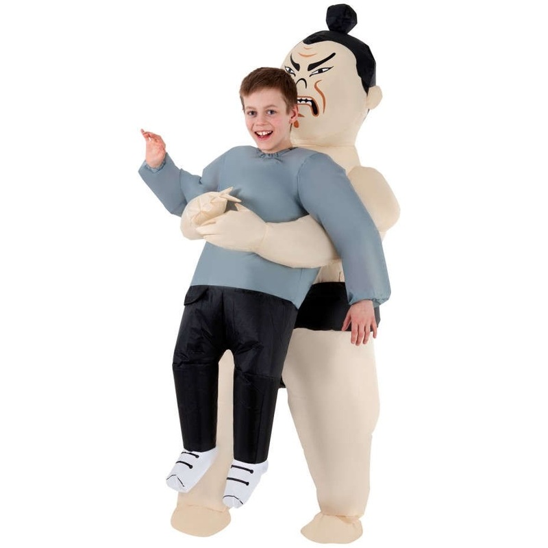 Giant sumo wrestler kids costume inflatable