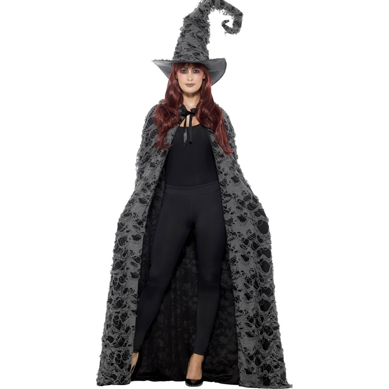 Gray magic cloak in tattered optics