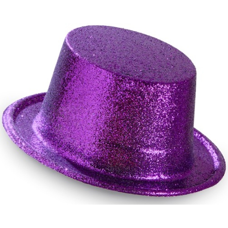 Purple glitter cylinder