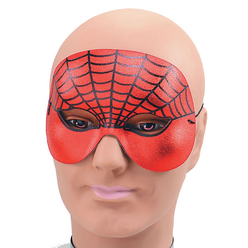 Red cobweb mask