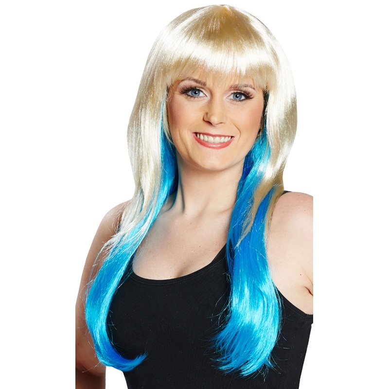 Sonja ladies wig blue