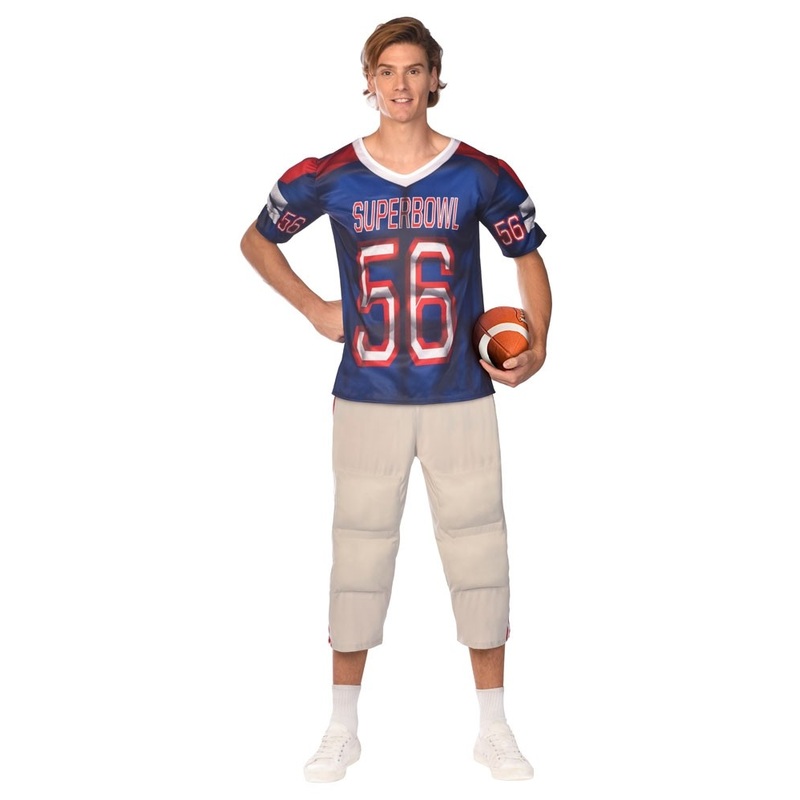 American Football Player Costume Men's S