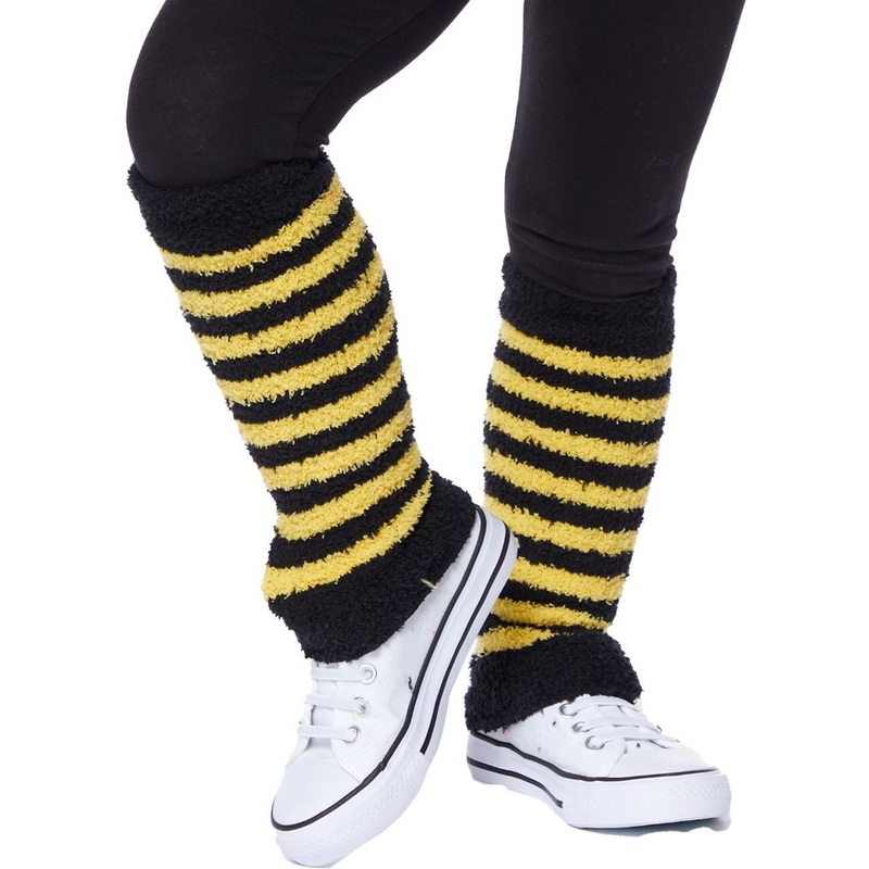 Bee leg warmers for children