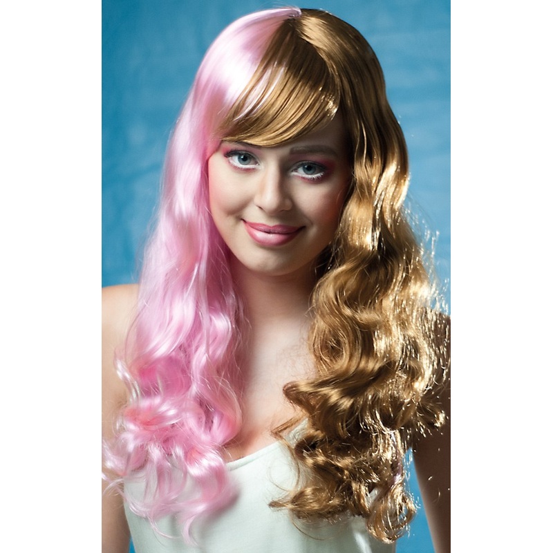 Brown-pink Asuka long hair wig