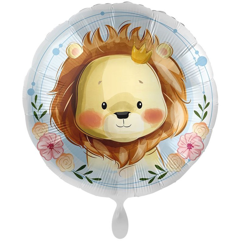 Folien Ballon kleiner Lwe mit Krone