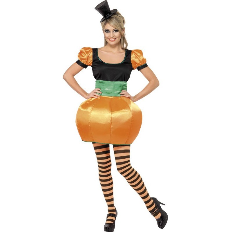 Funny Halloween pumpkin costume XS