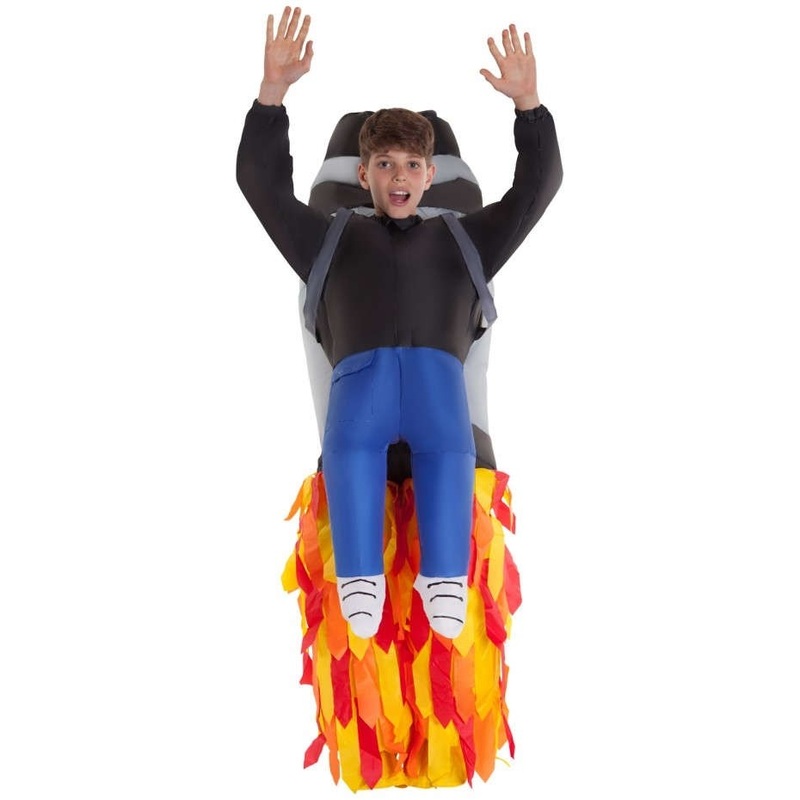 Inflatable rocket costume for children