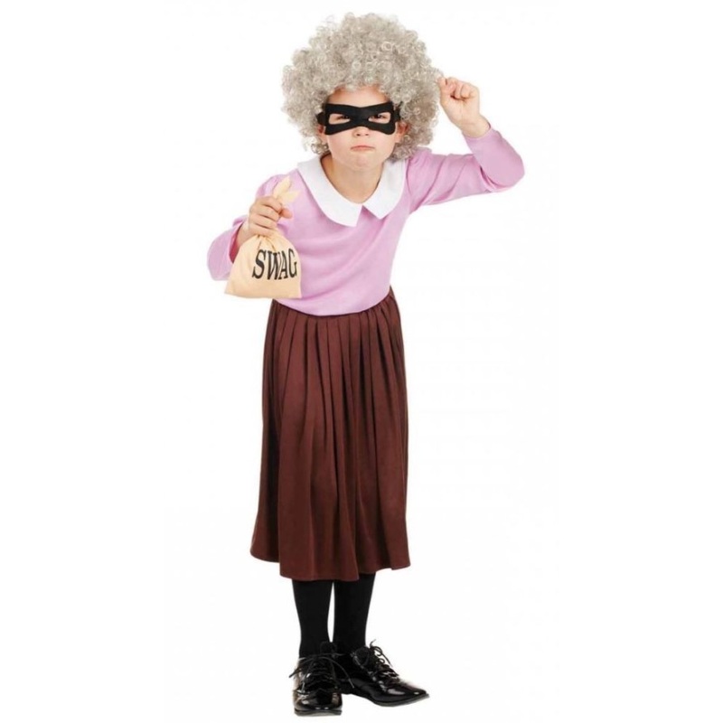 Marta the gangster grandma girl costume M
