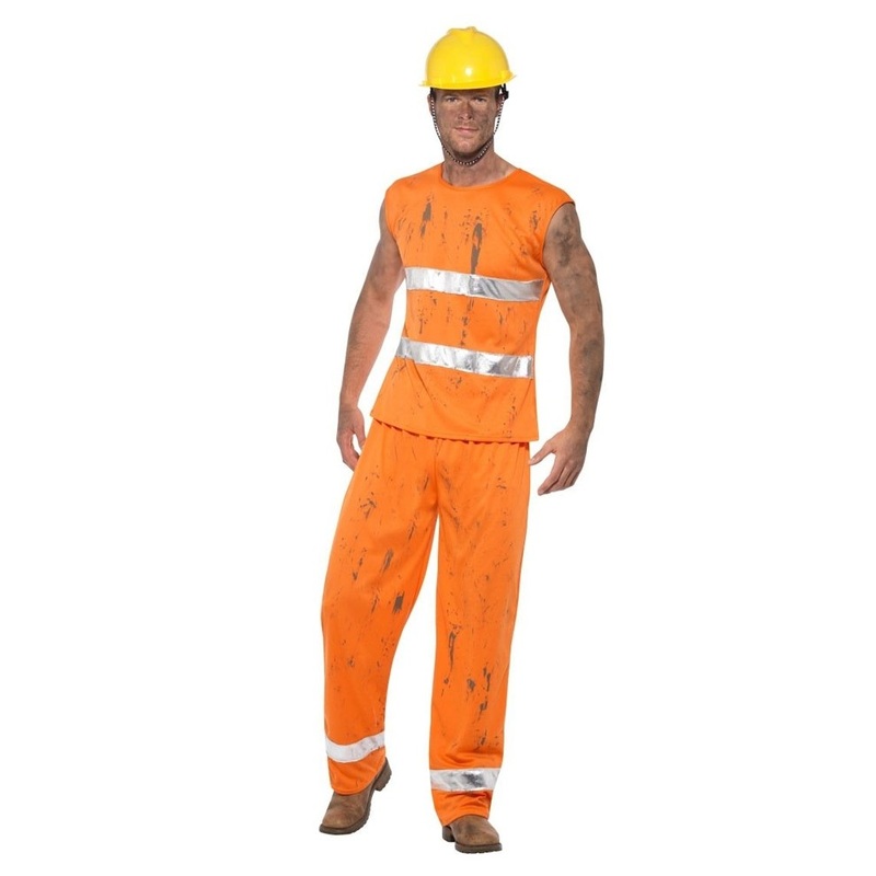Mines construction worker men's costume M