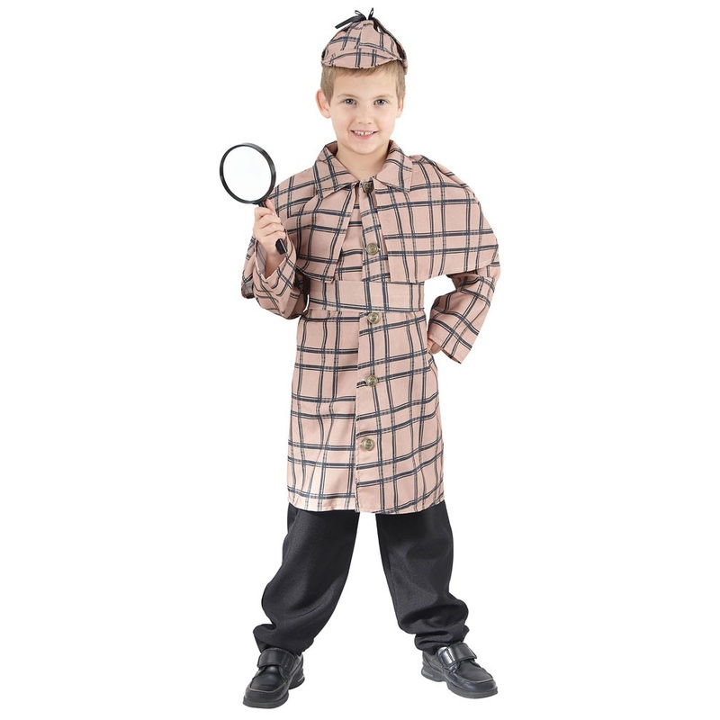 Mini Sherlock detective costume for boys M