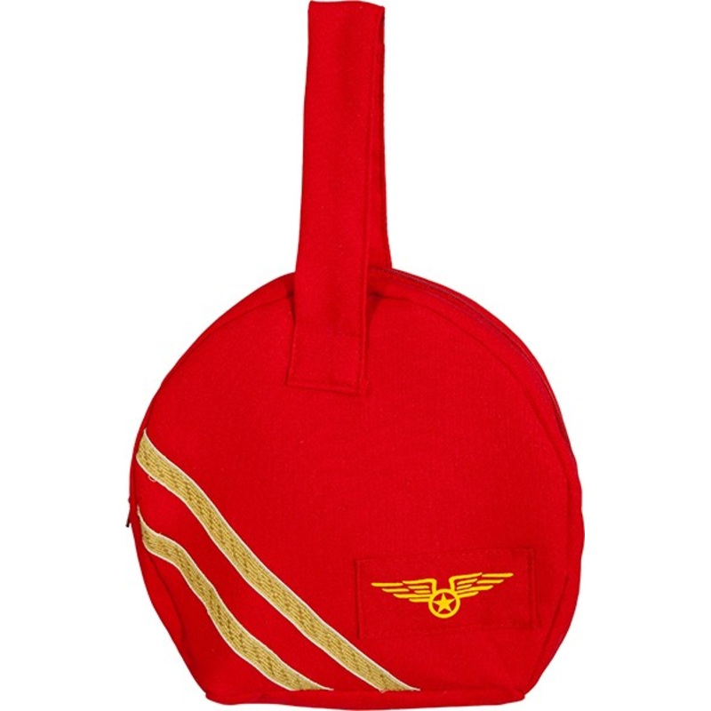 Red stewardess make-up bag