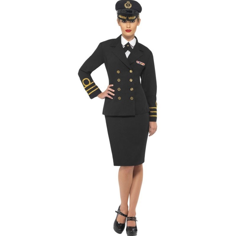 Sexy naval officer ladies costume S