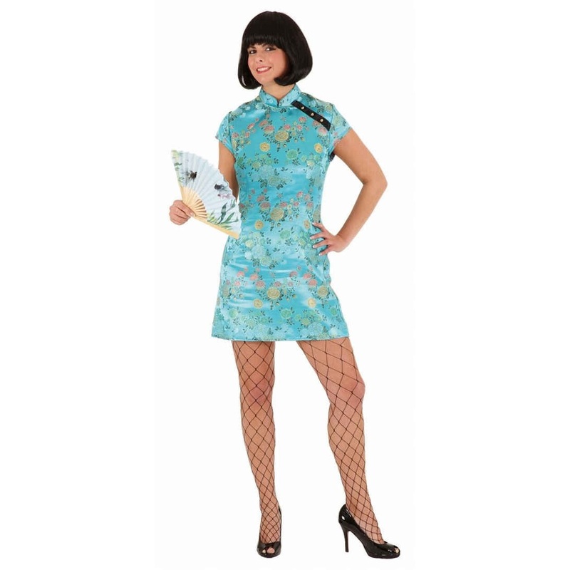 Takara flower dress in turquoise 36