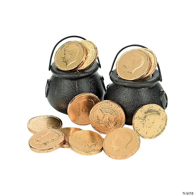 1 1/2 1 lb. Gold Half Dollar Coins Chocolate Candy - 76 Pc.