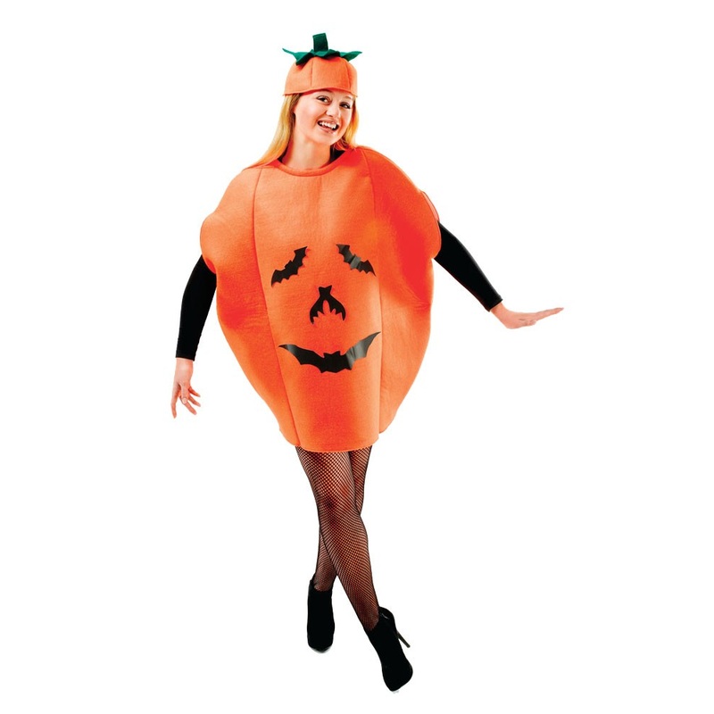 Bat-Pumpkin smiley ladies costume