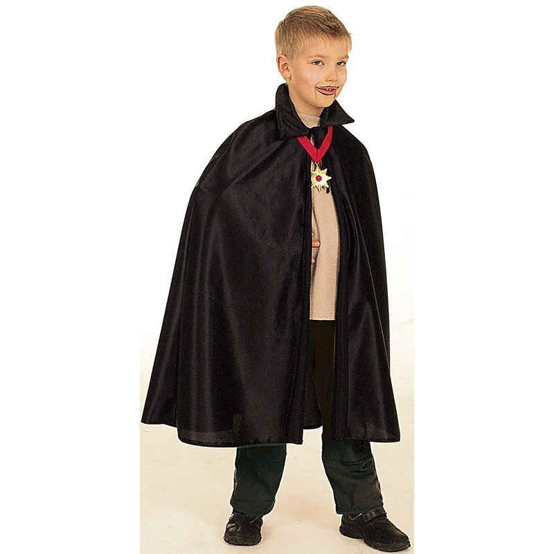 Black vampire cape for children 140