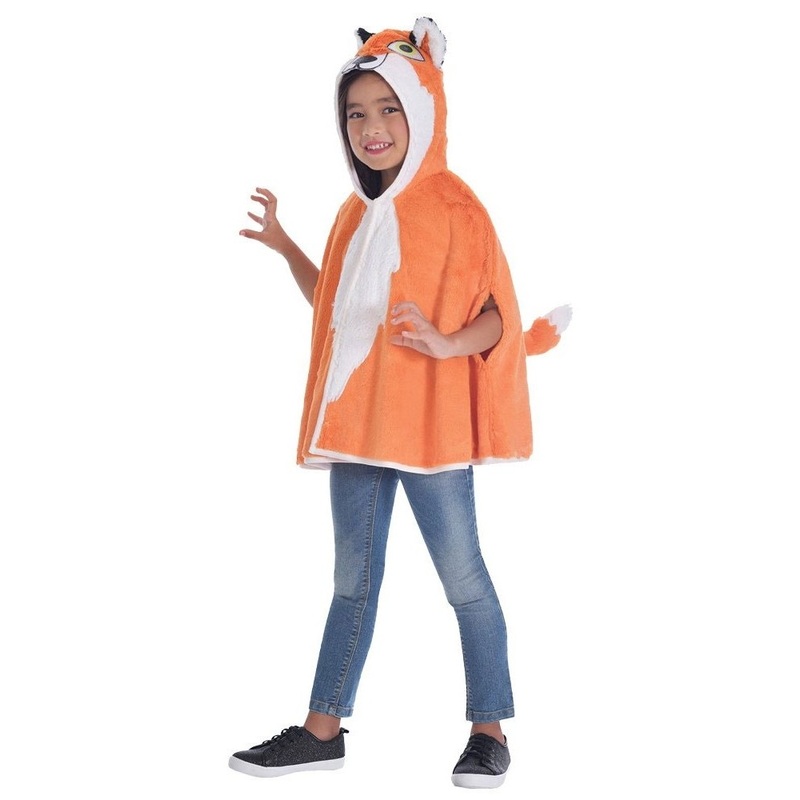 Fluffy fox cape for children