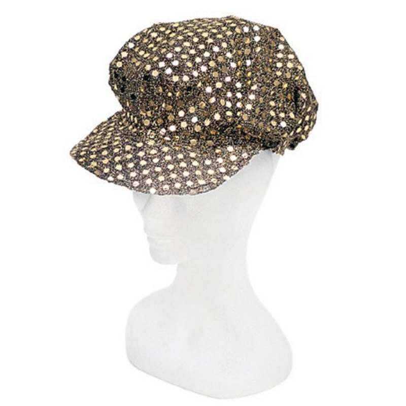Party sequin newsboy cap in 4 colors