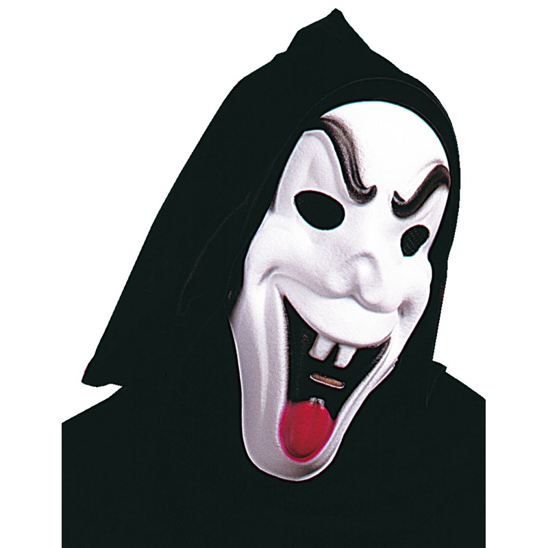 Psycho horror mask with hood