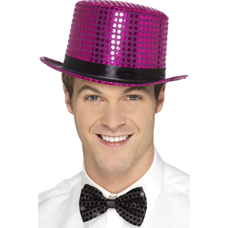 Sequin party cylinder pink