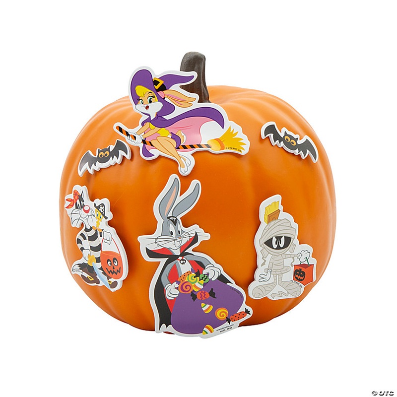 7 1/2 x 6 Looney Tunes Characters Pumpkin Decorating Craft Kit - Makes 12