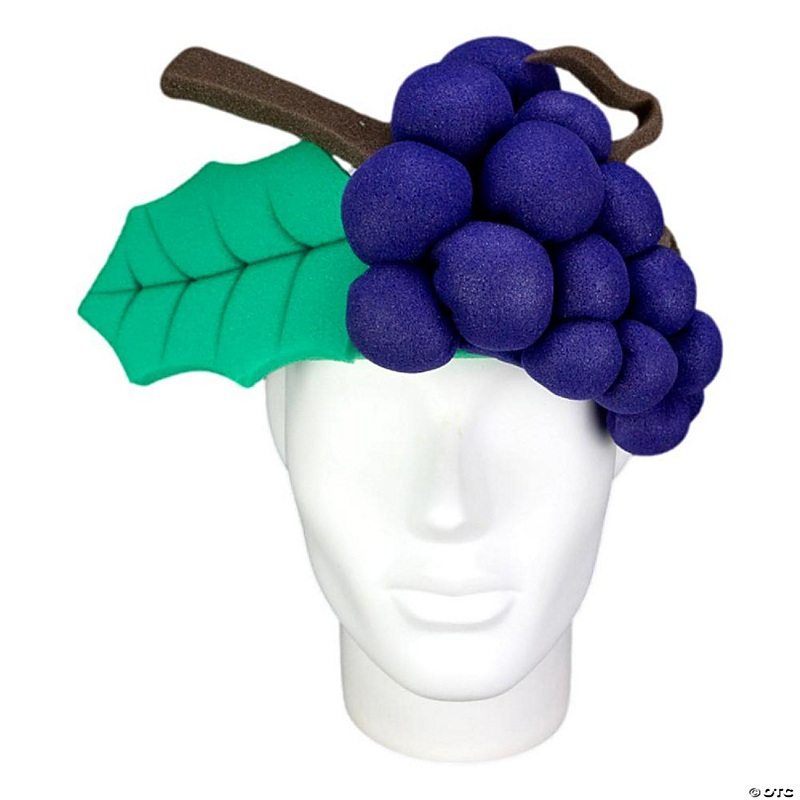 Foam Party Hats Grapes Headband - Photo Booth Prop - Party Favors -Halloween - Crazy Hat Day