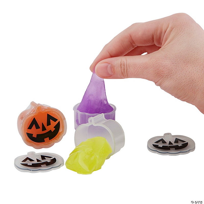 Halloween Jack-O-Lantern Putty - 12 Pc.