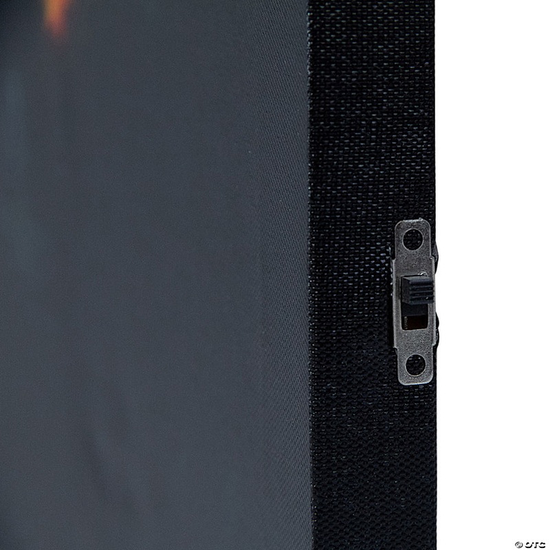 LED Lighted Spooky Halloween Jack-O-Lanterns Canvas Wall Art 23.5  x 15.75