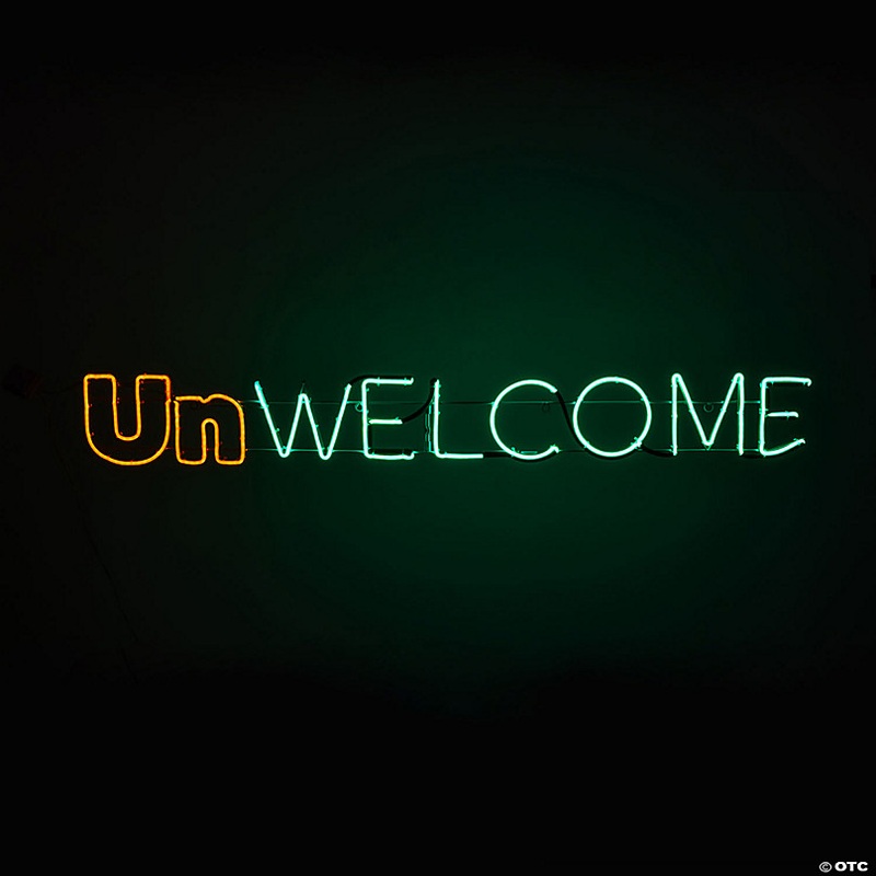 National Tree Company 50 in. Halloween Unwelcome Neon Style Sign