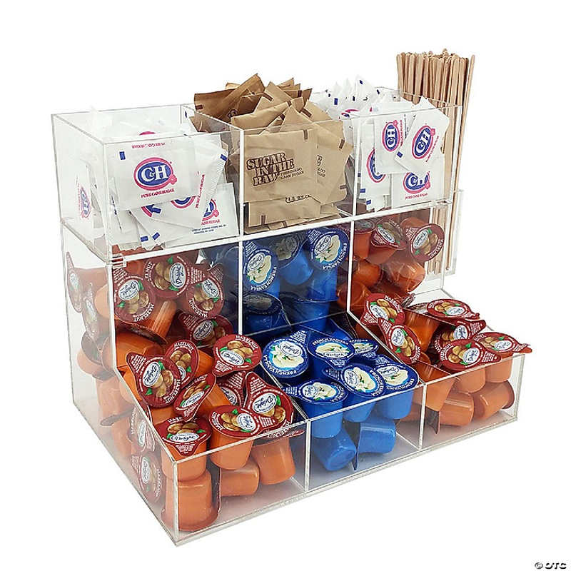 OnDisplay Acrylic Sugar/Creamer Station with Removable Top Tier