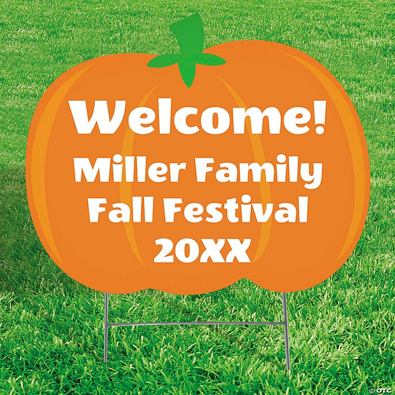 Personalized 22 x 18 Pumpkin Patch Yard Sign