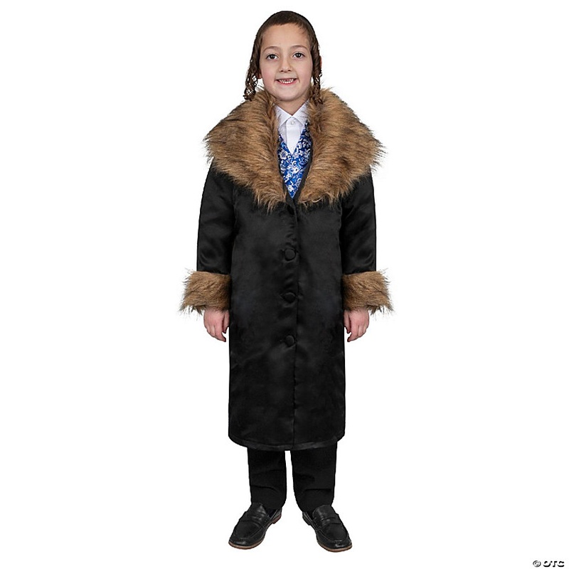 Rabbi Coat with Fur - Kids Size L
