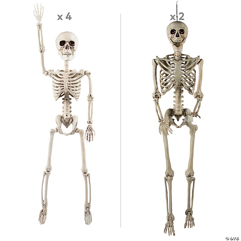 Small Skeletons Held Hostage By Large Skeletons Halloween Decorating Kit - 6 Pc.