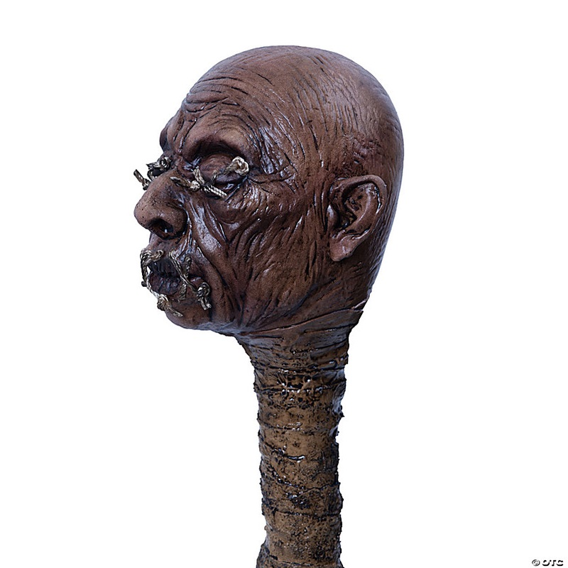 47 Ghoulish Productions Shrunken Head Tzantza Staff Costume Accessory
