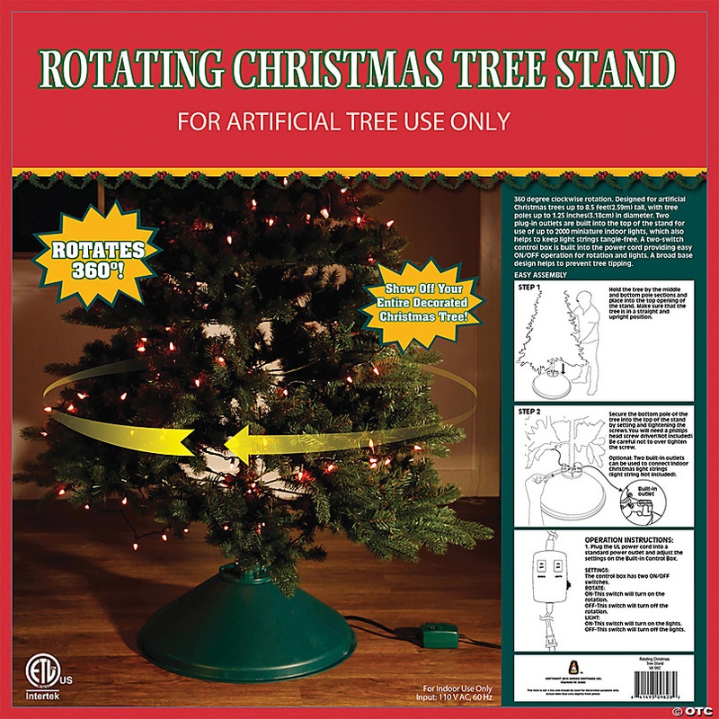 Electric 360 Rotating Christmas Tree Stand for Artificial Trees