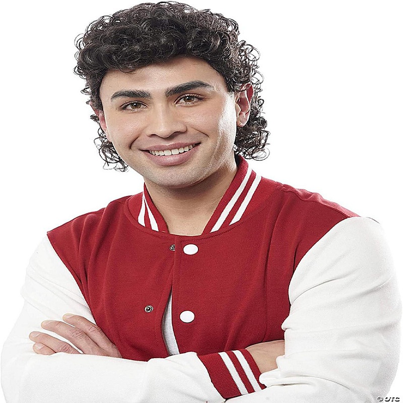 Jock Adult Costume Wig  Dark Brown