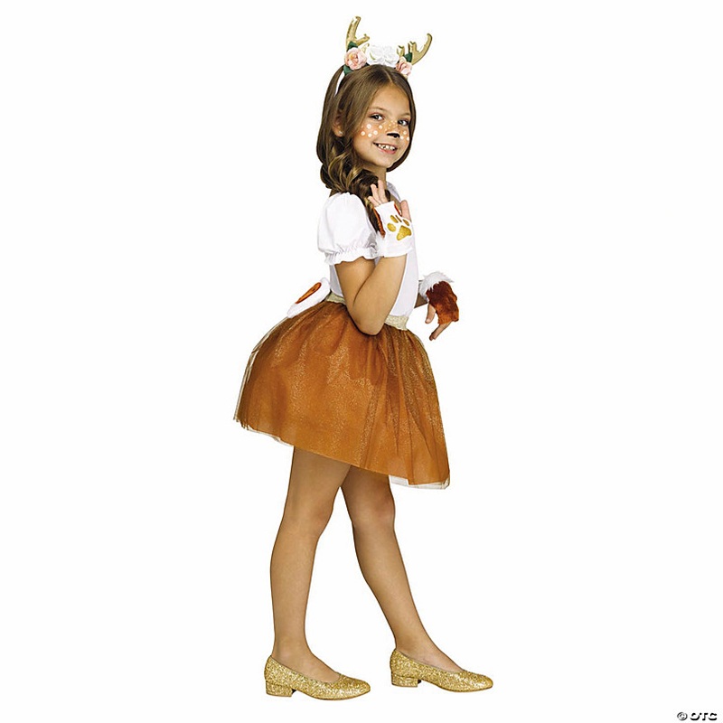 Kids Pretty Pets Deer Brown Tutu Kit Costume - One Size