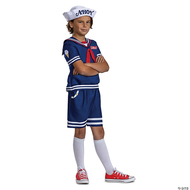 Tween Classic Stranger Things Steve Scoops Ahoy Costume - Large 10-12