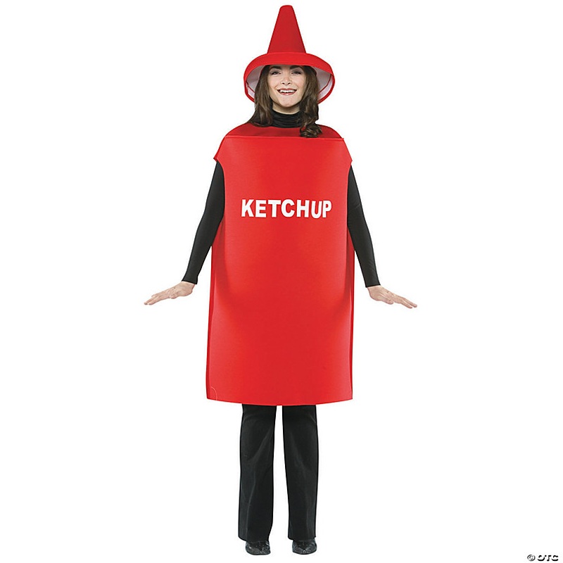 Adults Ketchup Costume - Standard