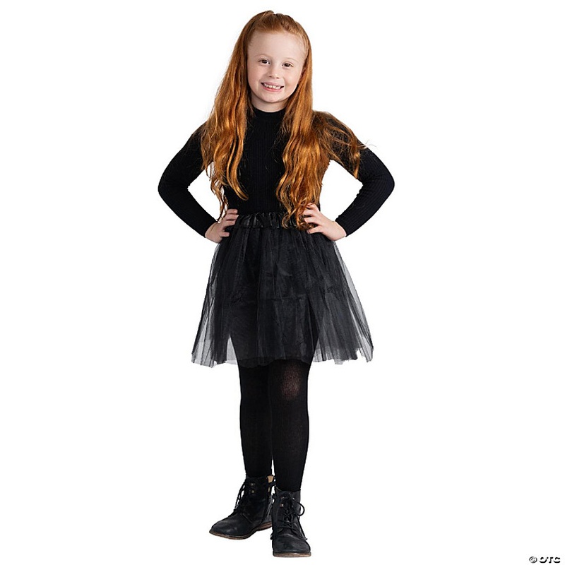 Black 4 Layered Tutu Skirt Costume