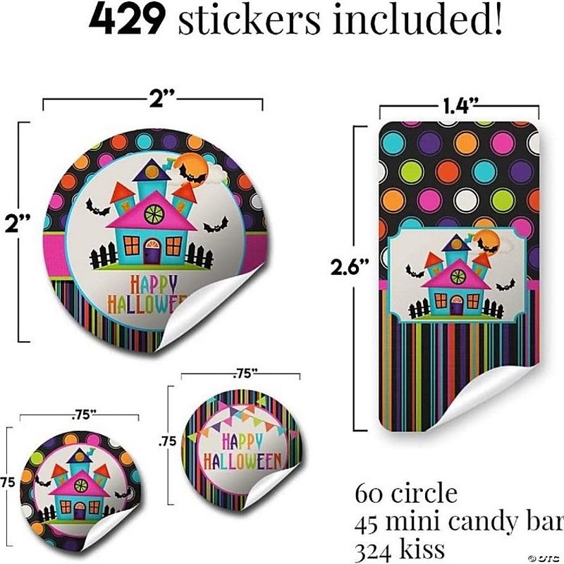 Colorful Haunted House Sticker Bundle 429pc. by AmandaCreation